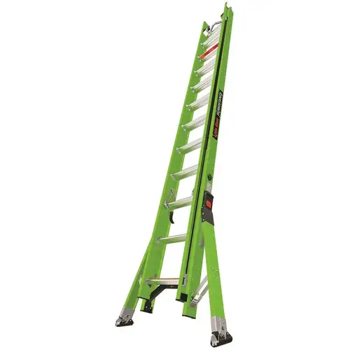 Little Giant Ladder 17224-186 24' Fiberglass Extension Ladder With Sure-Set Feet