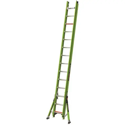 Little Giant Ladder 17228-186 28' Fiberglass Ladder With Ground Cue And Sure-Set Feet