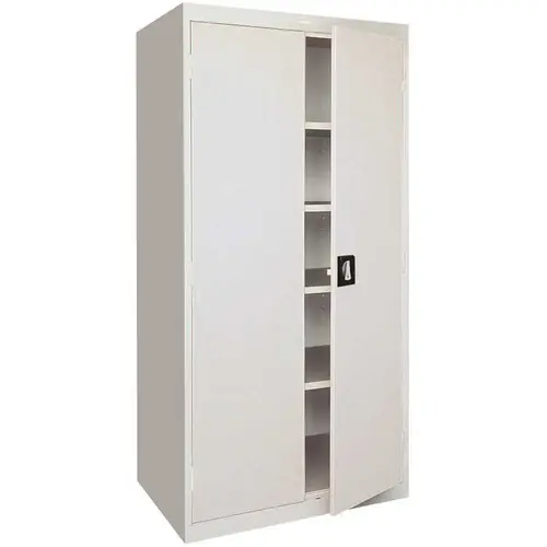 Storage Cabinet With Adjustable Shelves, Dove Gray