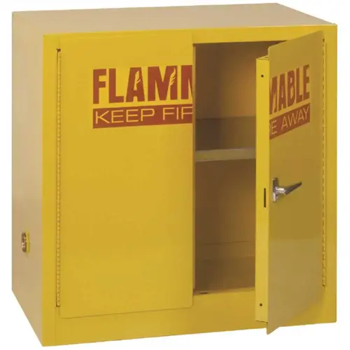 Muscle Rack SC22F Yellow Steel Safety Cabinet For Flammable Liquids,22 Gallon Capacity