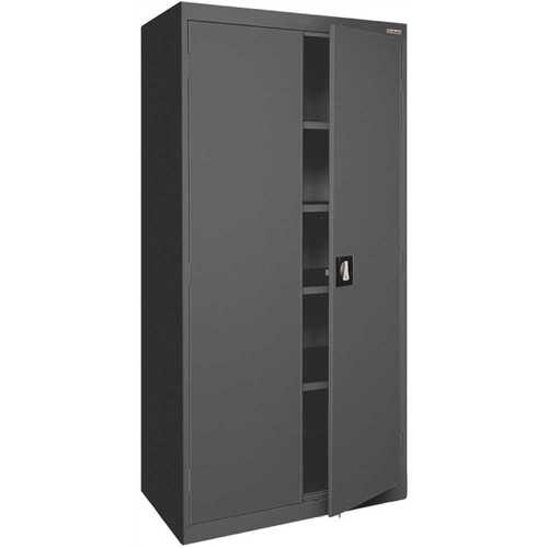 SANDUSKY EA4R361872-02 Garage Cabinet In Charcoal, 36 In. W X 72 In. H X 18 In. D