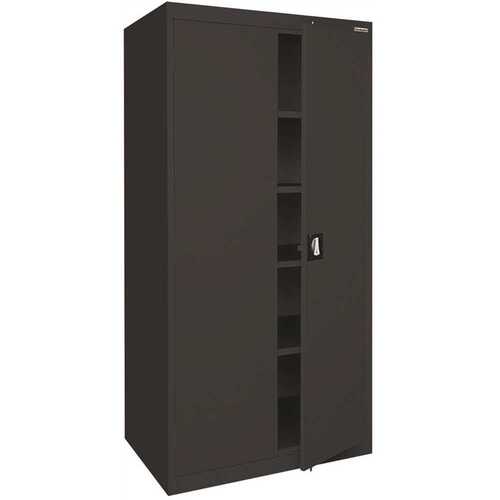 Garage Cabinet In Black, 36 In. W X 72 In. H X 18 In. D