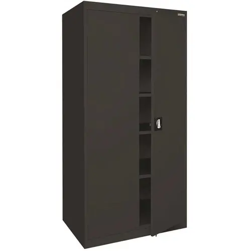 SANDUSKY EA4R361872-09 Garage Cabinet In Black, 36 In. W X 72 In. H X 18 In. D