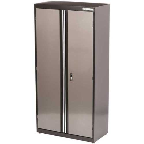 Welded Cabinet In Black And Gray, 36 In. W X 72 In. H X 18 In. D