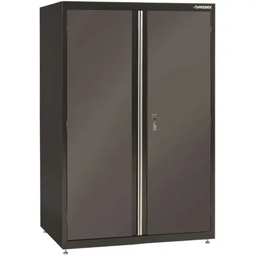 Welded Cabinet In Black And Gray, 46 In. W X 72 In. H X 24 In. D