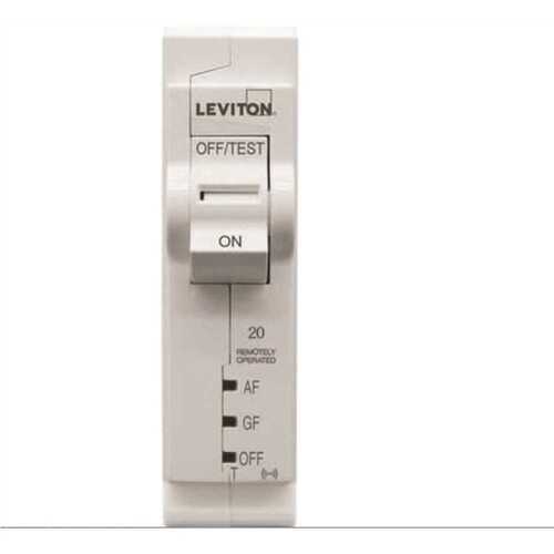 Leviton R27-LB120-SDR 20a Afci/gfci Dual Function Branch Circuit Breaker, 1 Pole