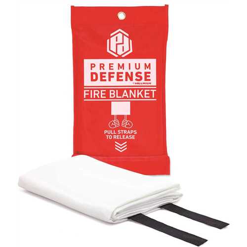 PREMIUM DEFENSE 71012-024 40" X 40" Fire Blanket With Storage Bag