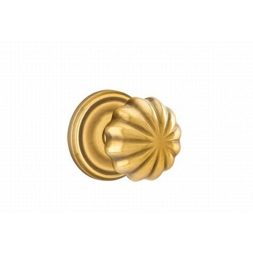 Melon Knob Dummy Pair With Regular Rose French Antique Brass Finish