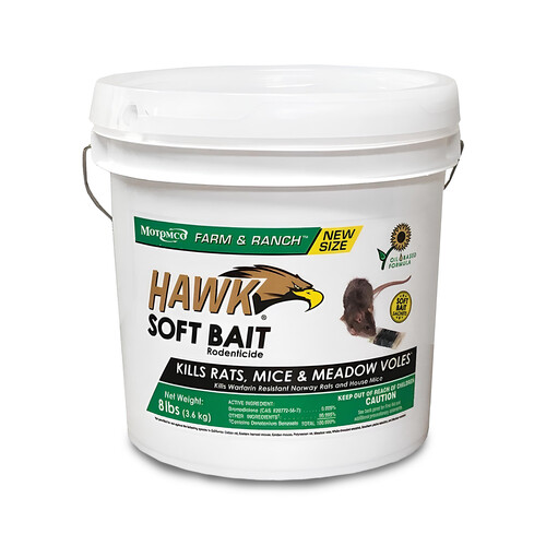 Motomco 31208* Hawk Soft Bait 8-lb Pail