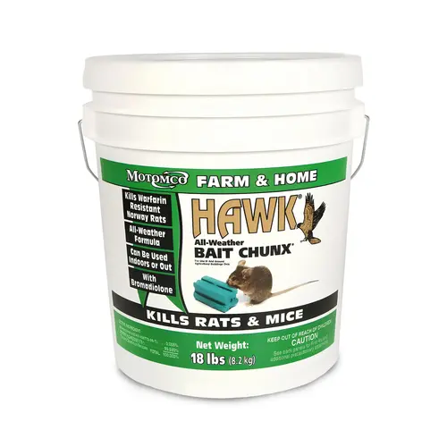 Motomco 31218*1-OZ Hawk Bait Chunx 18-LB Pail