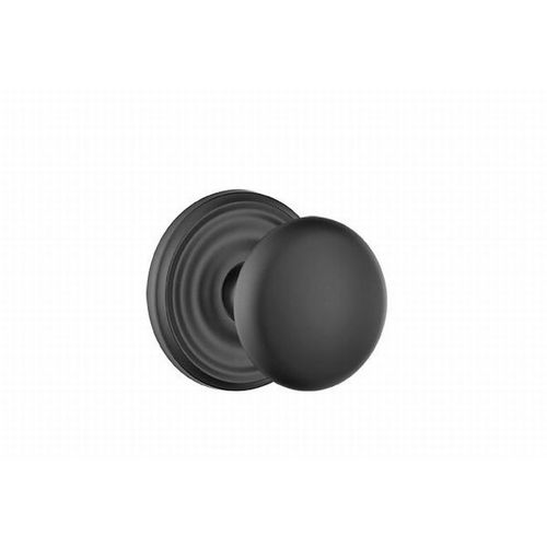 Providence Knob Privacy With Regular Rose Flat Black Finish