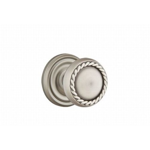 Rope Knob Dummy Pair With Regular Rose Antique Nickel Finish