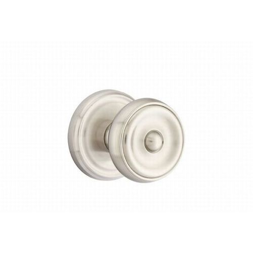 Waverly Knob Passage With Regular Rose Satin Nickel Finish