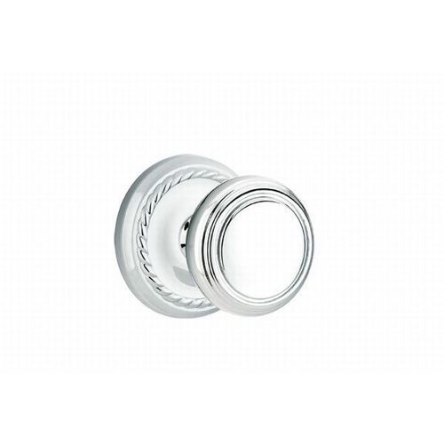Norwich Knob Dummy Pair With Rope Rose Bright Chrome Finish