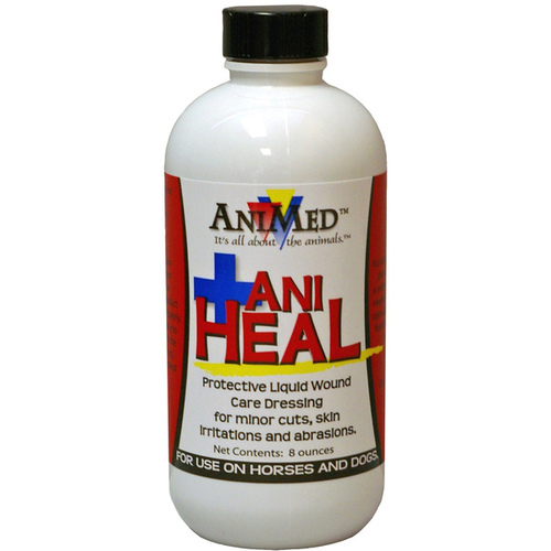 AHC Products Inc - AniMed 053-90755 AniHeal Liquid Wound Dressing for Horses 8-oz Dauber