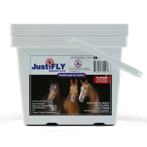 Justifly 003-00024 JustiFLY Equine - 4.75 lb Bucket