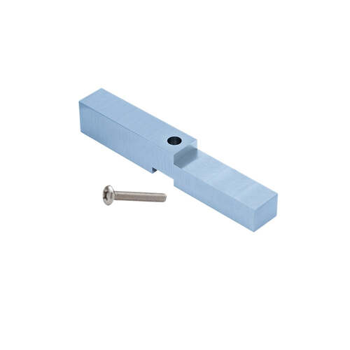 Shower Header Adapter Block with Screw Brushed Nickel