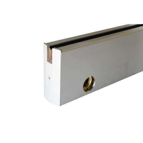 4" Square Door Rails 41" Long WITH LOCK Polished Stainless