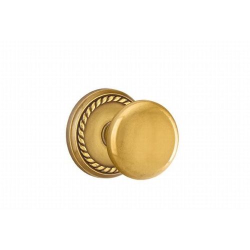 Providence Knob Dummy Pair With Rope Rose French Antique Brass Finish