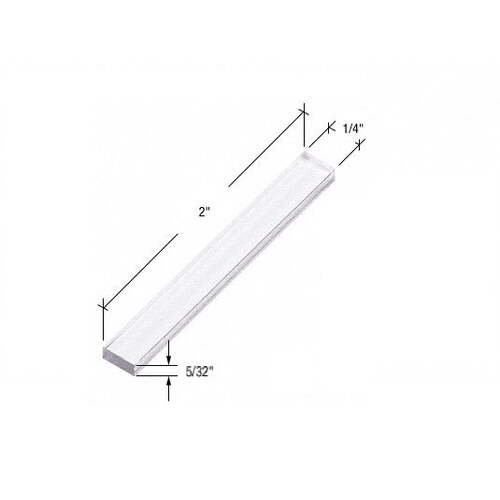 Aria 5/32" X 1/4" X 2" Plastic Setting Block