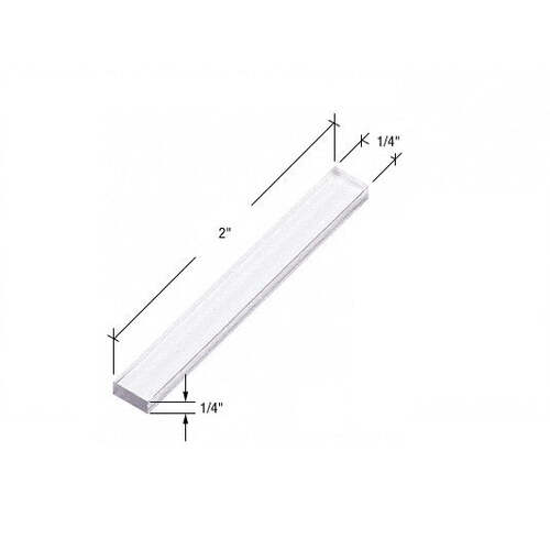 Aria 1/4" X 1/4" X 2" Plastic Setting Block