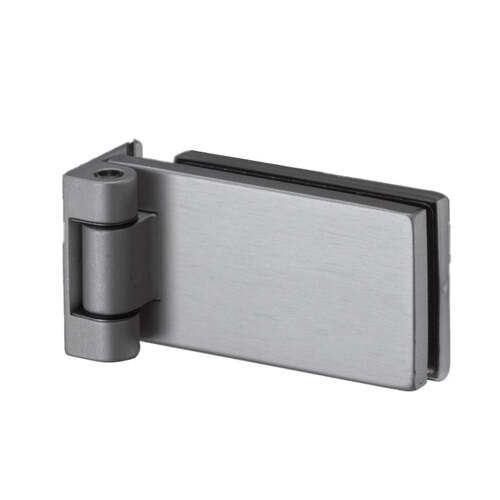 Single vertical jamb-hinge Brushed Stainless