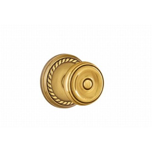 Waverly Knob Dummy Pair With Rope Rose French Antique Brass Finish