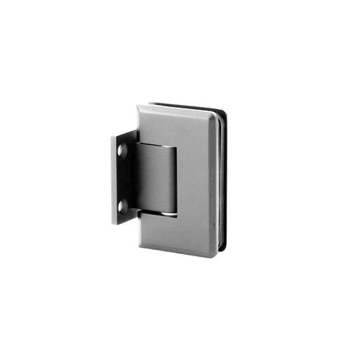 Wall mount Portugal Radius Corner Bevelled Edges hinge Short Backplate Brushed Nickel