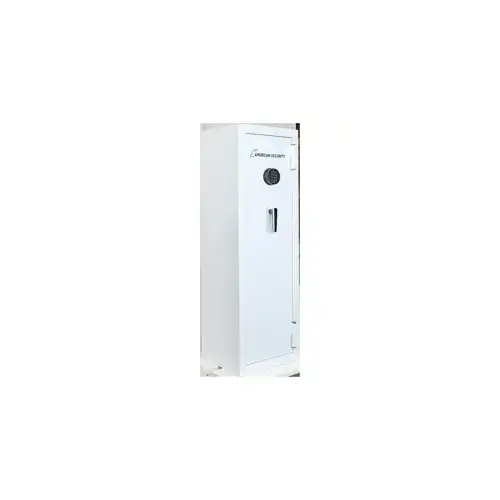 AMSEC JS5517-E5 Jewelry Safe 30 Minute Fire, Semi-Gloss White with Black Nickel Hardware, ESL5 Electronic Keypad, 5 Interior Drawers, Faux Leather Interior, 286lbs