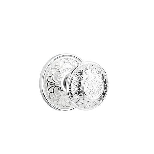 Lancaster Knob Dummy Pair With Lancaster Rose Bright Chrome Finish