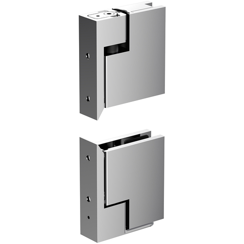 Polished Chrome Zero Hinge Set