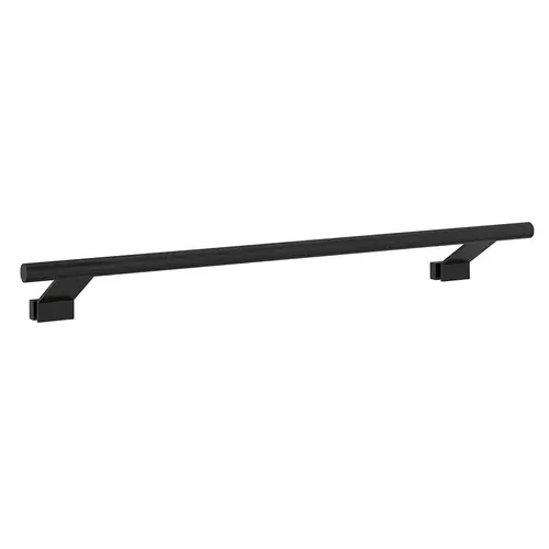 Matte Black 24" Hollow Towel Bar C-Style