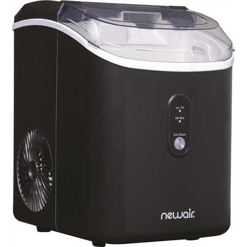 NewAir NIM026MBN0 26 Lbs. Countertop Nugget Ice Maker With Self-Cleaning Button