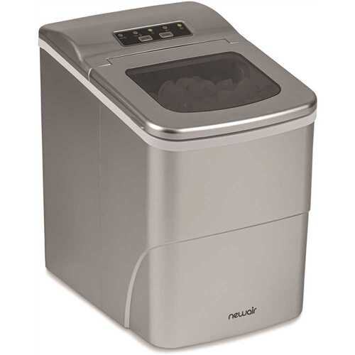 NewAir NIM026MS00 26 Lbs. Countertop Ice Maker, Matte Black