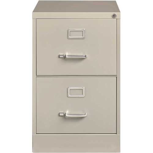 Hirsh Industries 14413 25" Deep 2 Drawer Legal Width Metal Vertical File Commercial Grade Black