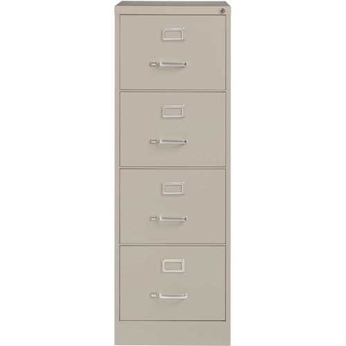 Hirsh Industries 17549 25" Deep 4 Drawer Legal Width Metal Vertical File Commercial Grade Black