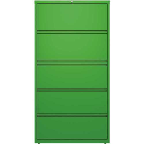 Hirsh Industries 21998 6 Shelf Metal Bookcase 82" H Putty