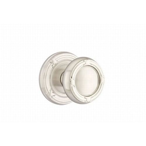 Ribbon & Reed Knob Dummy Pair With Ribbon & Reed Rose Satin Nickel Finish