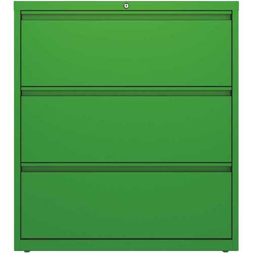 36" Wide 2 Drwr Metal Lateral File Cabinet Letter/legal/a4 Screamin' Green