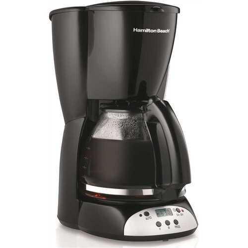 HAMILTON BEACH 49465RG 12 Cup Programmable Coffee Maker Black