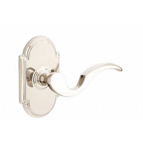 Cortina Lever Left Hand Dummy Pair With # 8 Style Rose Bright Nickel Finish