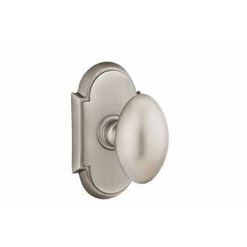 Egg Knob Dummy Pair With # 8 Style Rose Antique Nickel Finish