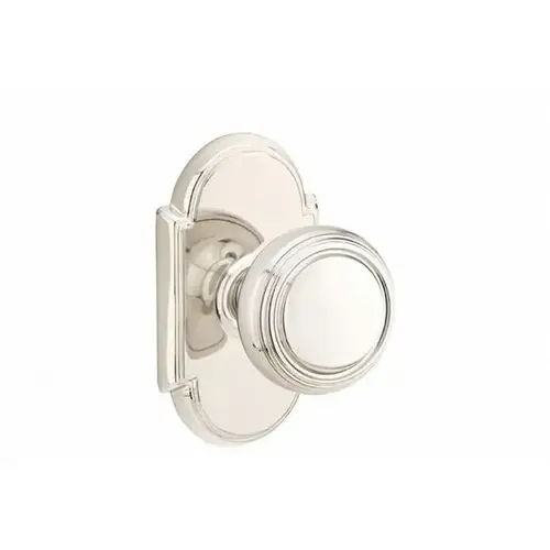 Norwich Knob Privacy With # 8 Style Rose Bright Nickel Finish