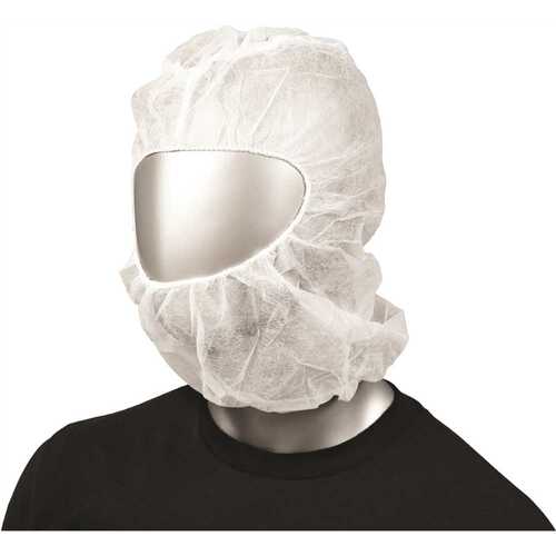 Ambishield PHOW1000 Polypropylene Hood Elastc Face/elastic Neck 1 Size White