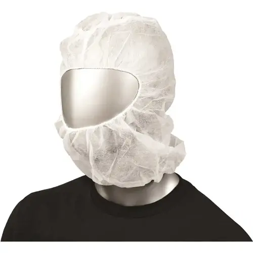 Ambishield PHOW1000 Polypropylene Hood Elastc Face/elastic Neck 1 Size White