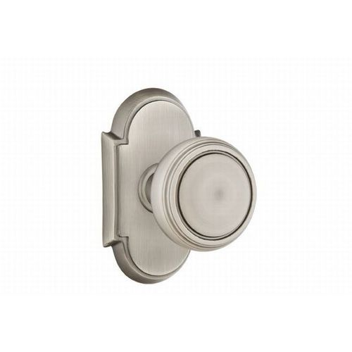 Norwich Knob Dummy Pair With # 8 Style Rose Antique Nickel Finish