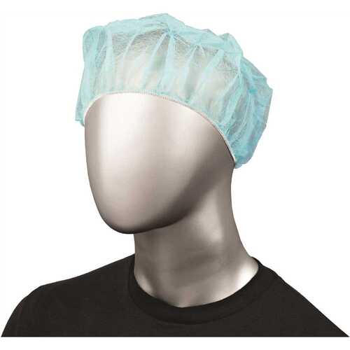 Ambishield BC24B/1000 Polypropylene Bouffant Cap 24" Blue