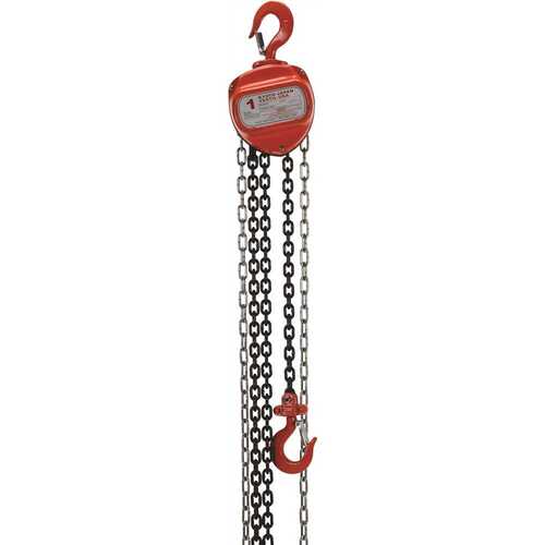 Vestil HCH-2-10 Manual Chain Hoist 2,000 Pounds Capacity 10 Feet