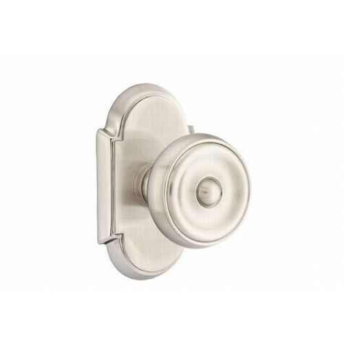 Waverly Knob Dummy Pair With # 8 Style Rose Satin Nickel Finish
