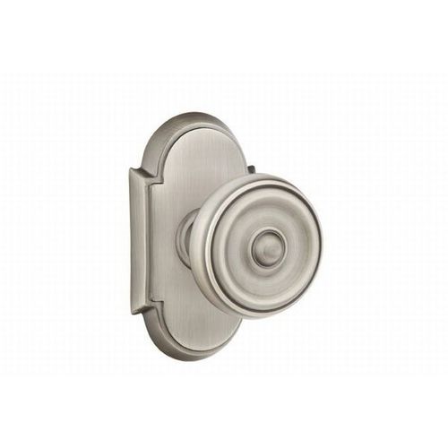 Waverly Knob Dummy Pair With # 8 Style Rose Antique Nickel Finish